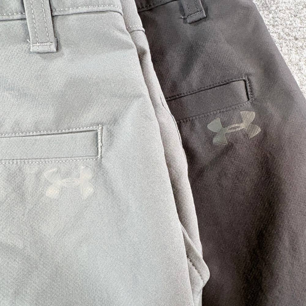 Under Armour Mens Golf Shorts 2 Pack Grey & Black Performance Stretch Size 33 - Picture 4 of 16